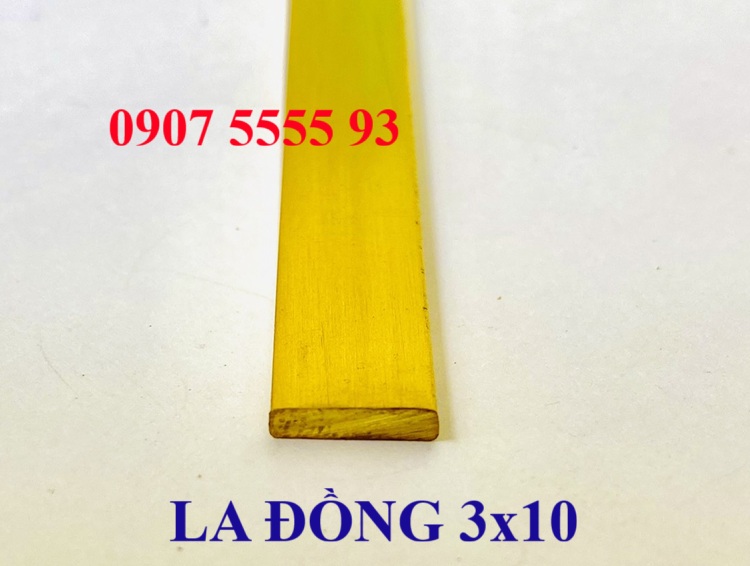 Thanh la đồng 10x3mm