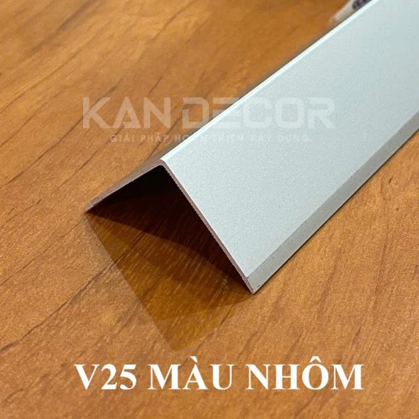 Nẹp Nhôm V25 Màu Nhôm