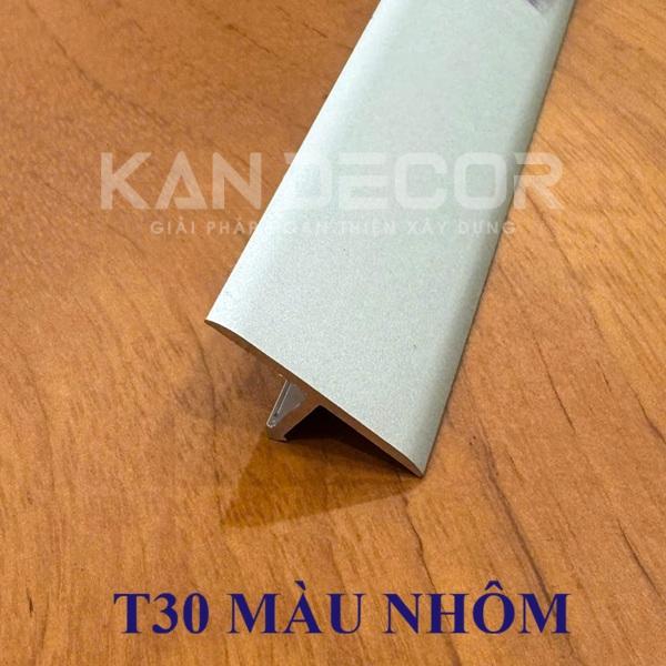 Nẹp Nhôm T30 Màu Nhôm