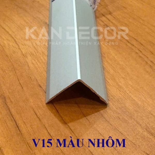 Nẹp Nhôm V15 Màu Nhôm