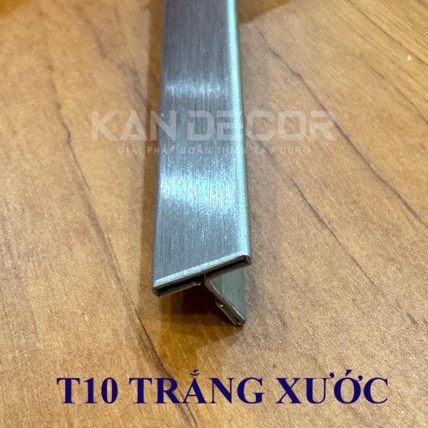 Nẹp Inox T10 Trắng Xước HL