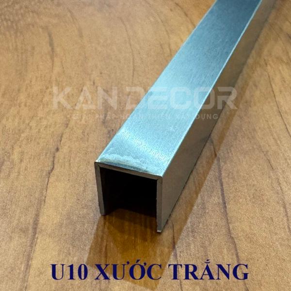Nẹp Inox U10 Trắng Xước HL