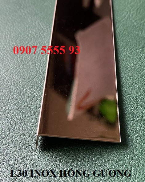 Nẹp Inox L30 Gương Hồng