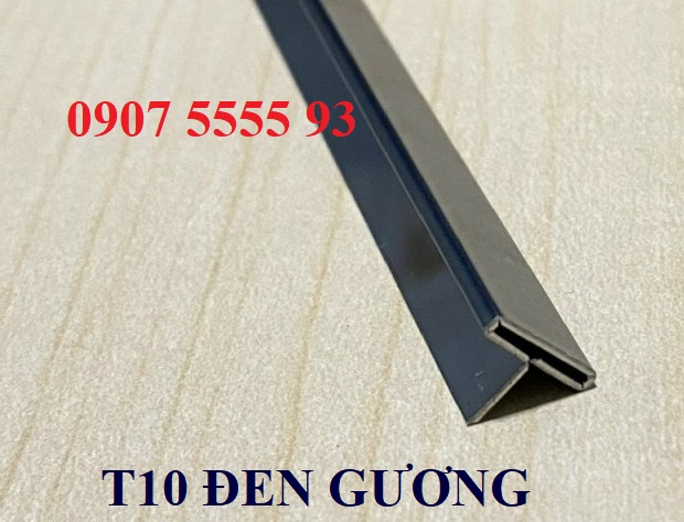 Nẹp T10 Inox đen gương