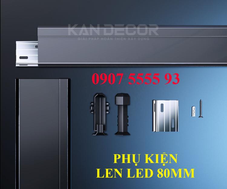 LEN CHÂN TƯỜNG 80 LED NHÔM