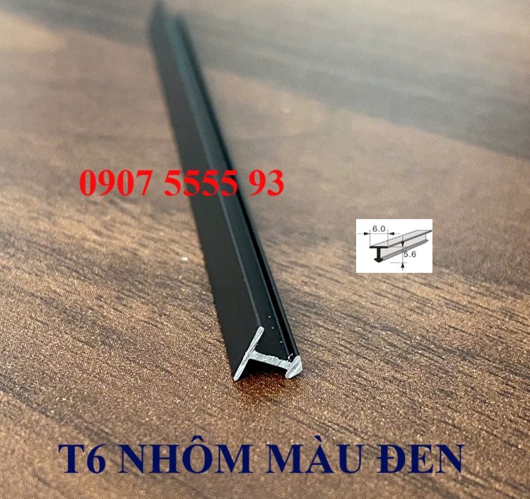 Nẹp T6 Nhôm Màu Đen