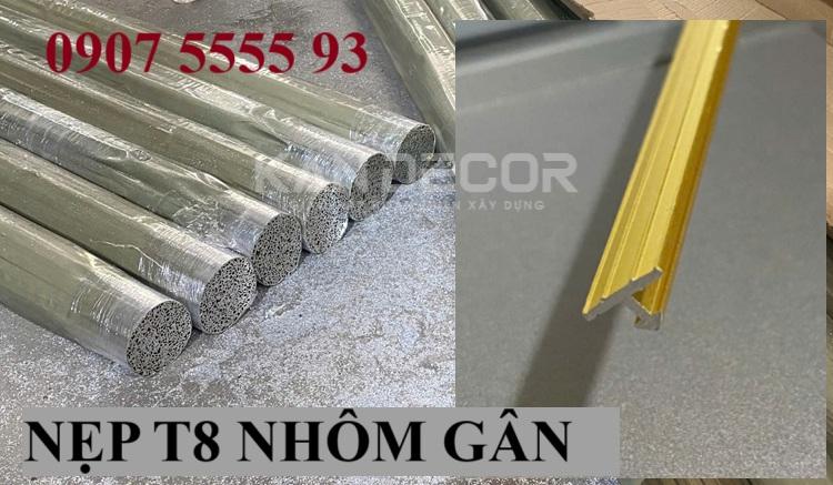 Thanh T8 Nhôm Gân Chống Trơn