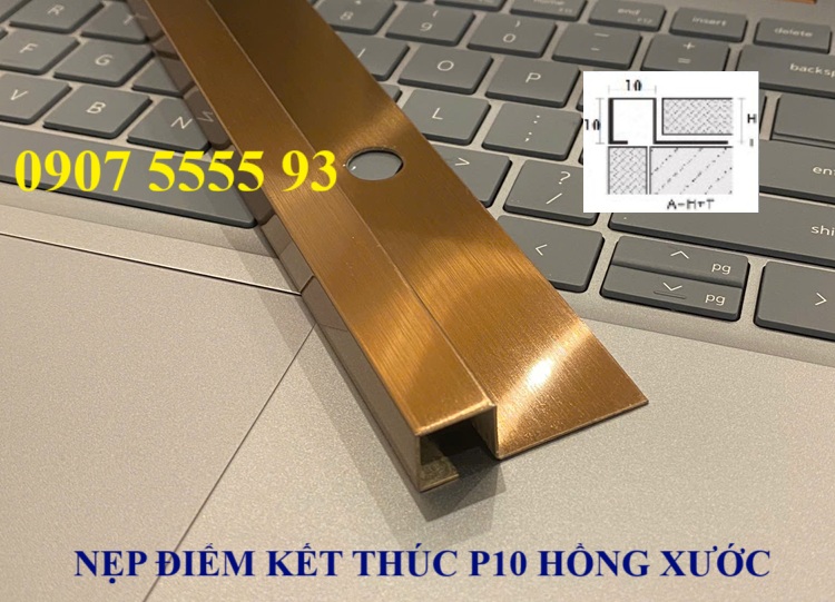 NẸP GÓC VUÔNG ỐP GẠCH